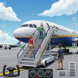 Flight Simulator & Plane Game のアイコン